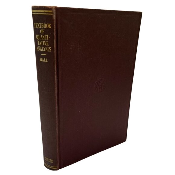 Textbook of Quantitative Analysis William Thomas Hall MIT 1930 1st Edition - Picture 10 of 10